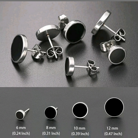 6mm Black and Silver Faux Spacers - Picture 2 of 3